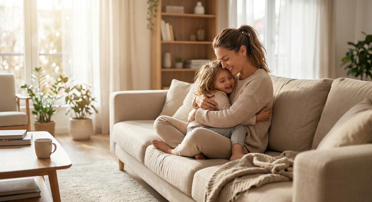 Mother and daughter relieved after lice treatment in their New Jersey home
